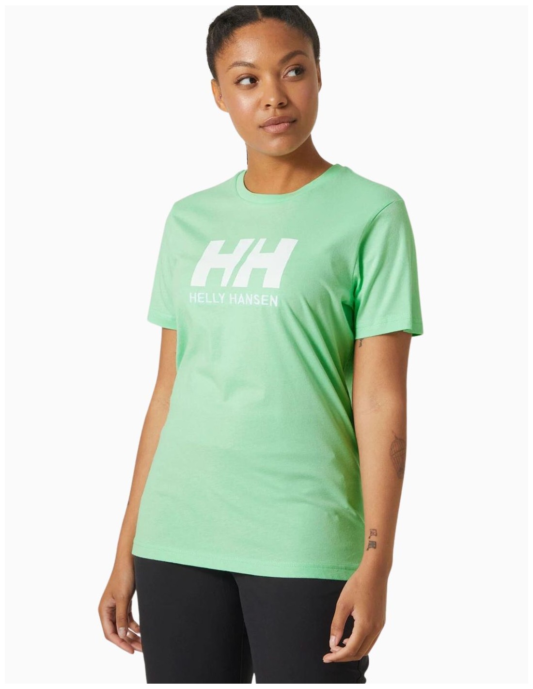 Camiseta Helly Hansen Logo T-Shirt negra para hombre