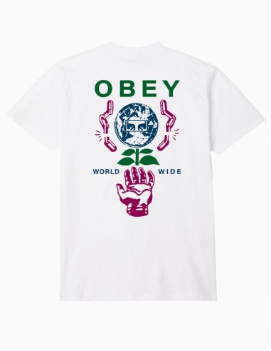 CAMISETA OBEY HELPING HAND WHITE